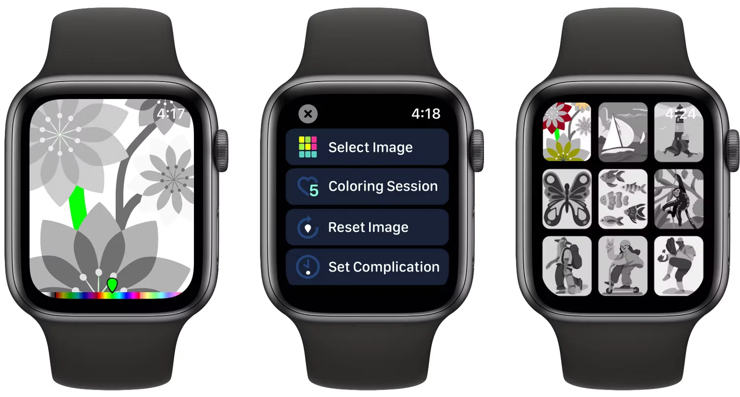 Coloring watch apple watch