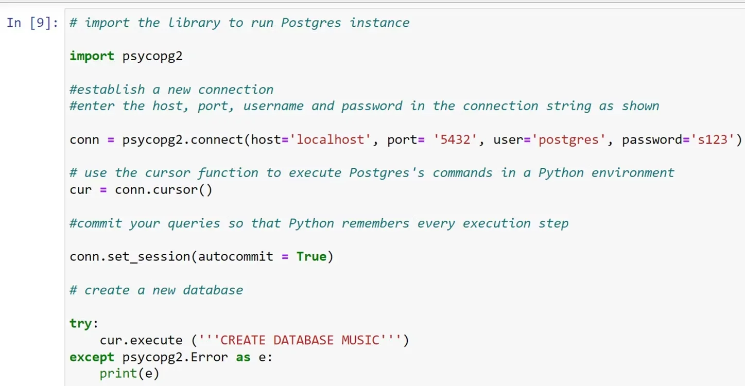 Python code within Jupyter Notebook